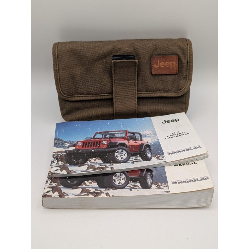 2007 Jeep Wrangler JK Owners Manual Set with Warranty Guide & OEM Canvas Case